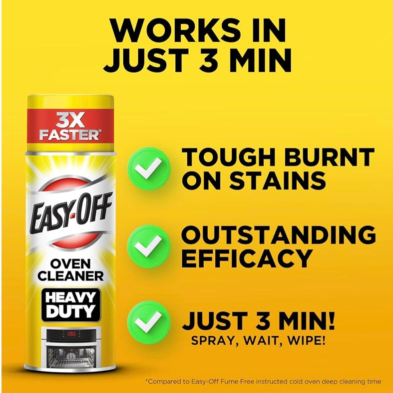 Easy-Off Heavy Duty Oven Cleaner 6-Pack - Lemon Scent, 14.5 oz Each